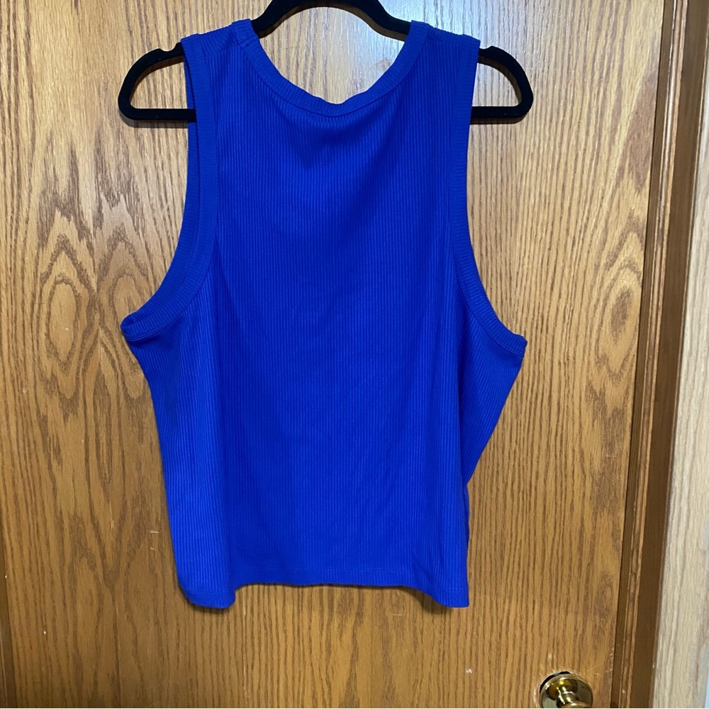 Beautiful Royal blue ribbed top